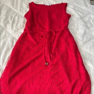 Studio One Red Sleeveless Maxi Dress size S
